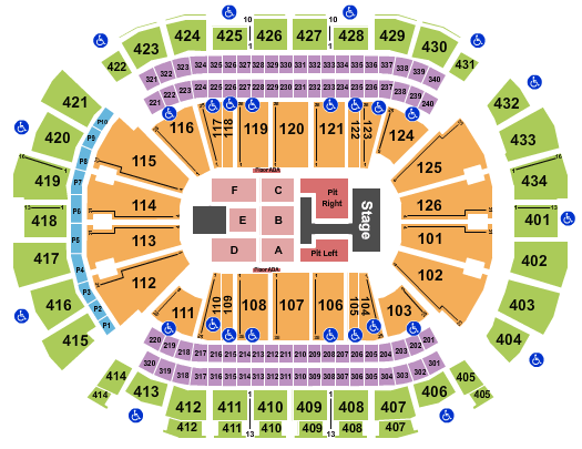 Toyota Center Teddy Swims Seating Chart